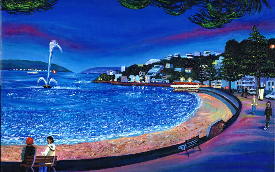 Oriental Bay at Night, 2022