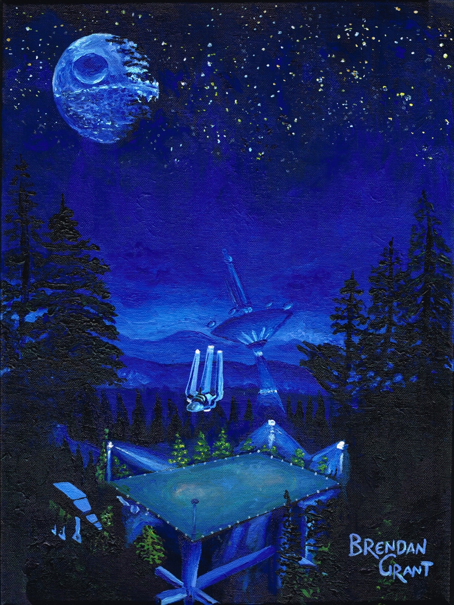 Endor Moon and Death Star