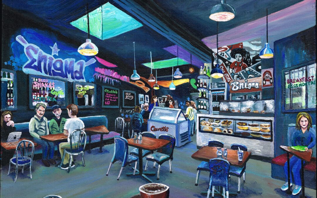 Enigma Cafe Interior, 2023