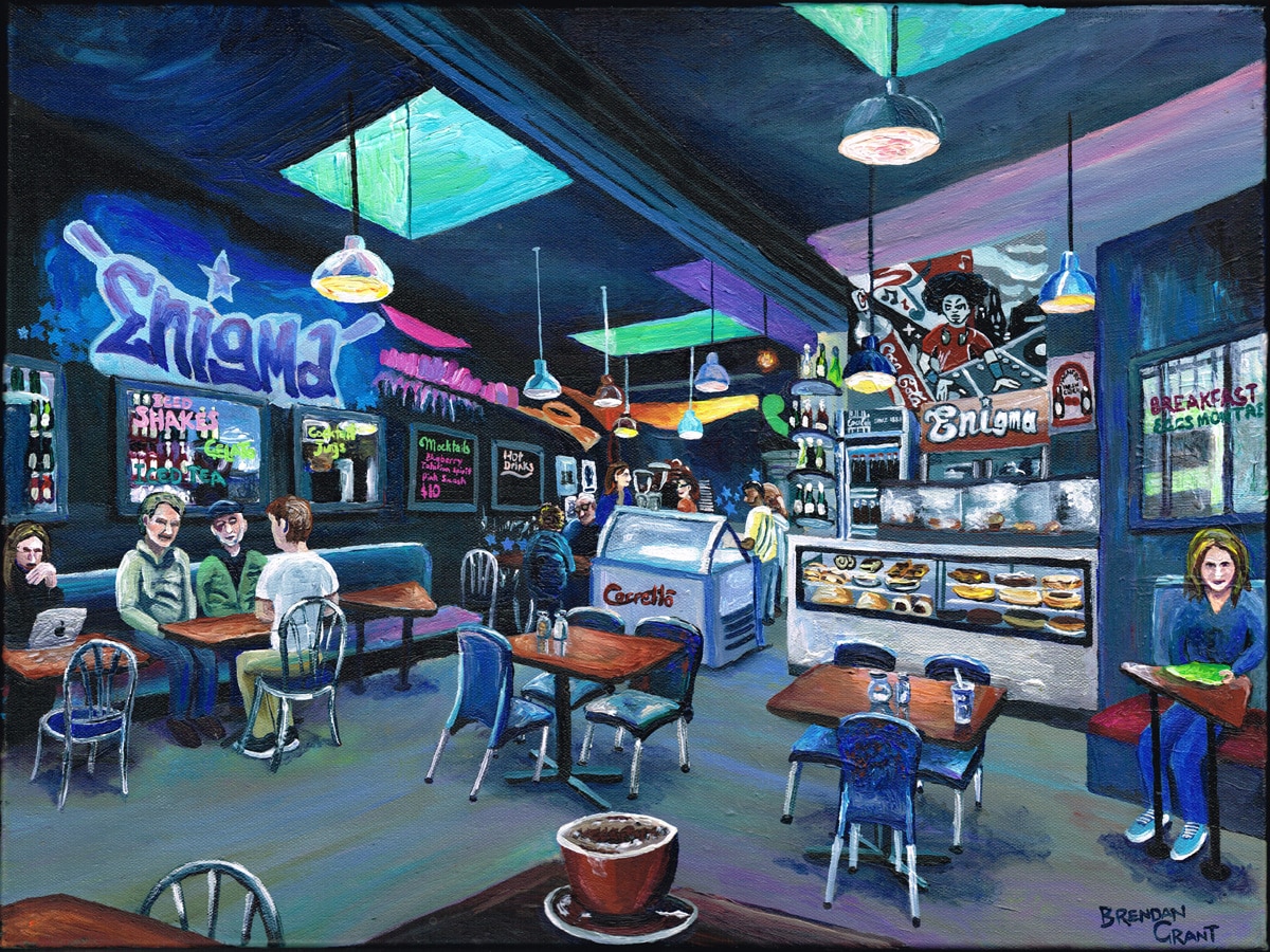 Enigma Cafe Interior, 2023