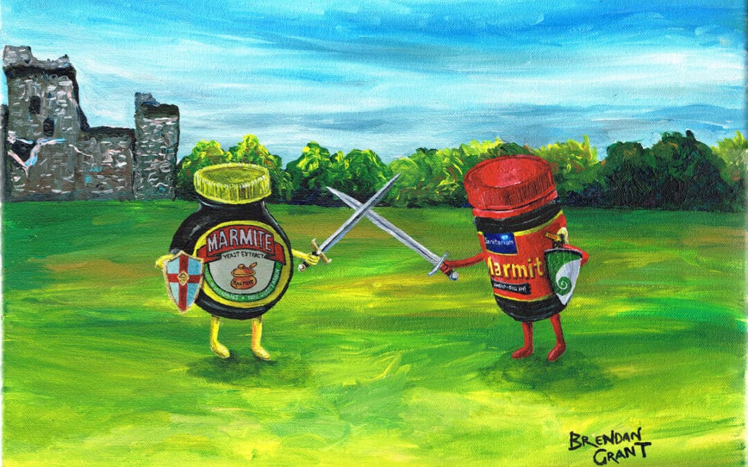 UK and NZ Marmite Sword Fight